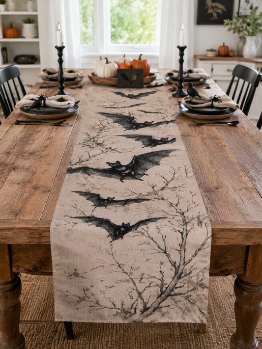 Halloween bat table runner - main photo