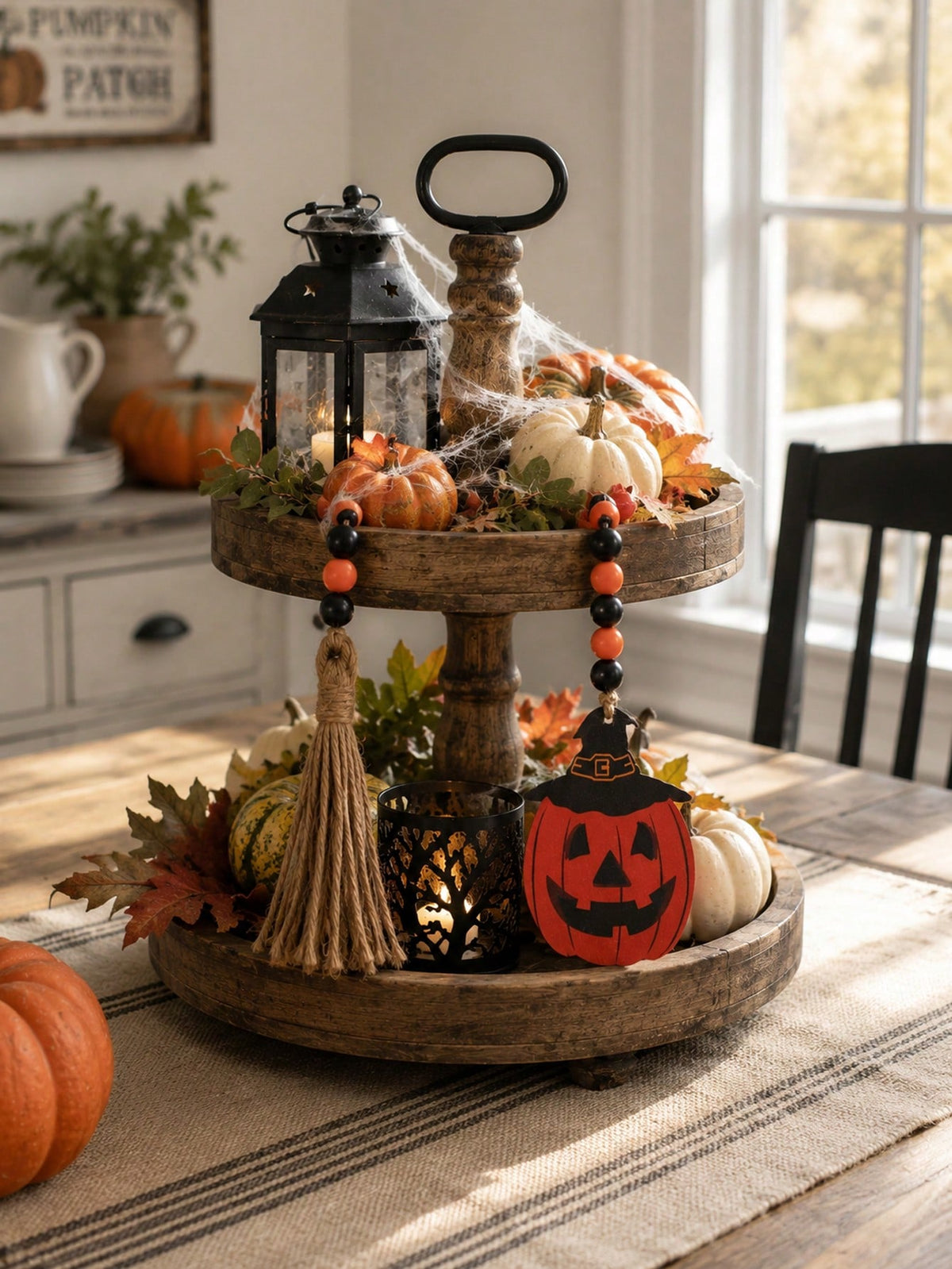 jack-o-lantern beaded garland - main photo