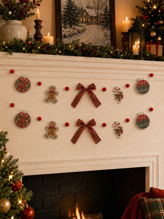 gingerbread candy cane garland - main photo