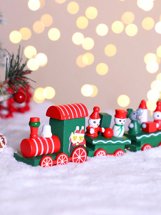 Christmas train elf snowman decor - main photo