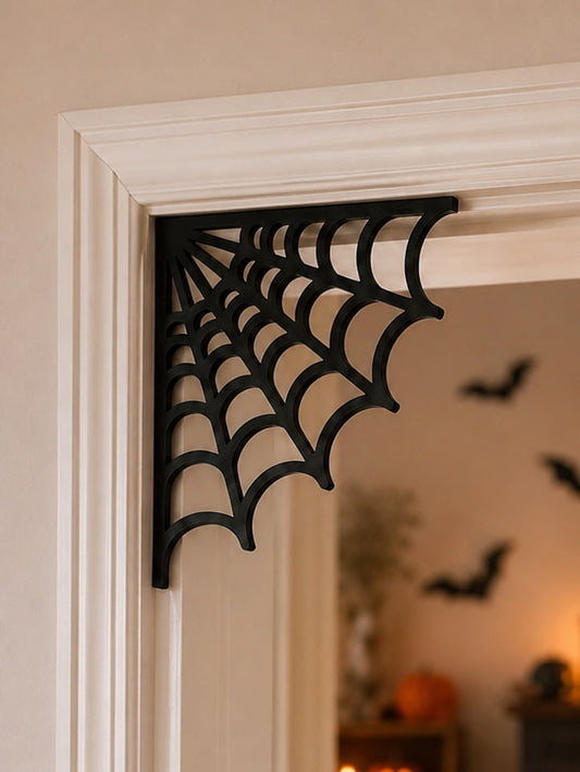 spider web door corner decor - main photo