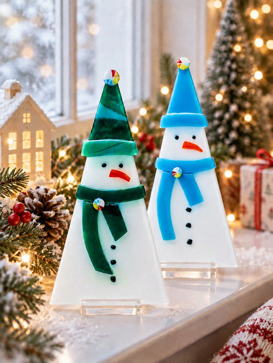 acrylic snowman tabletop decor - main photo