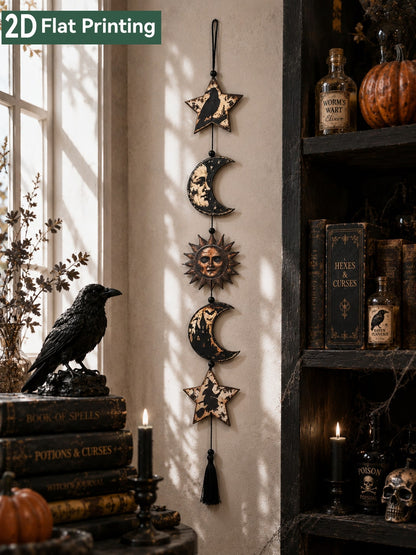 celestial sun moon hanging decor - main photo