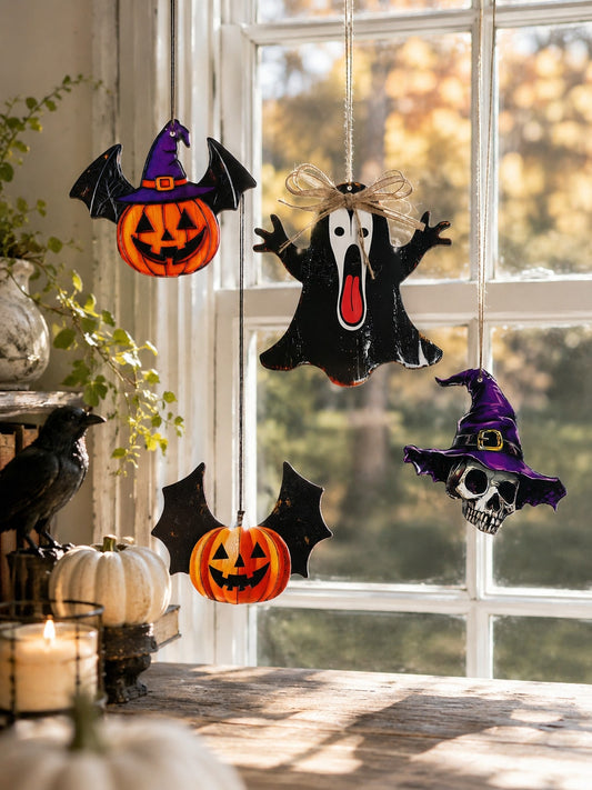 skull pumpkin ghost hanging ornaments - main photo