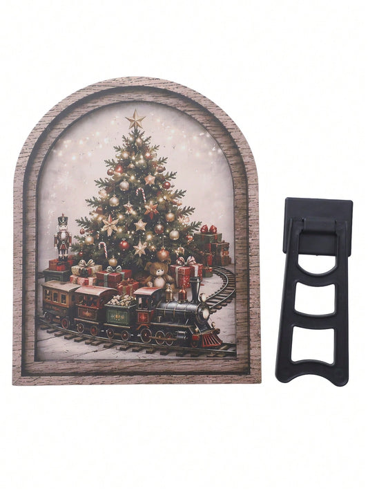 Christmas tree train arch tabletop sign - main photo