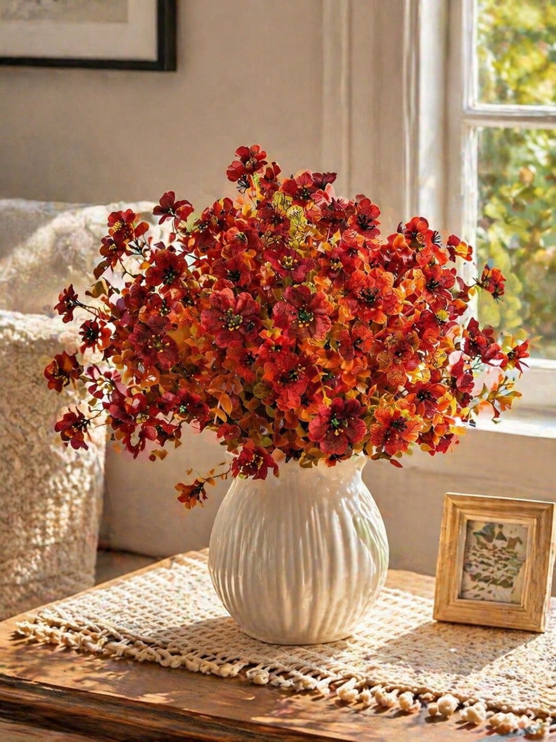 fall artificial wildflower bush - main photo