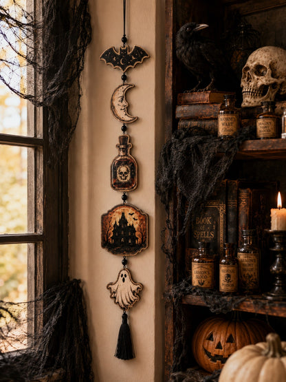 moon ghost potion Halloween hanging decor - main photo