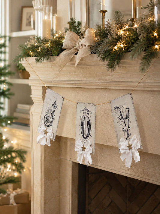 vintage joy Christmas banner - main photo