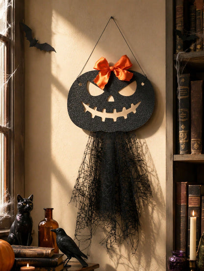 jack-o-lantern door hanger - main photo