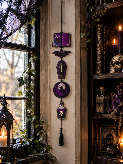 spell book raven gothic hanging decor - main photo