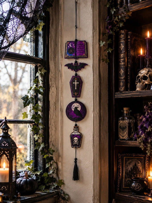 spell book raven gothic hanging decor - main photo
