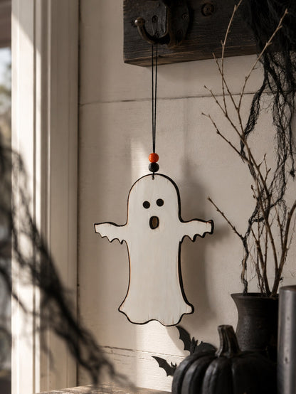 white ghost hanging decor - main photo