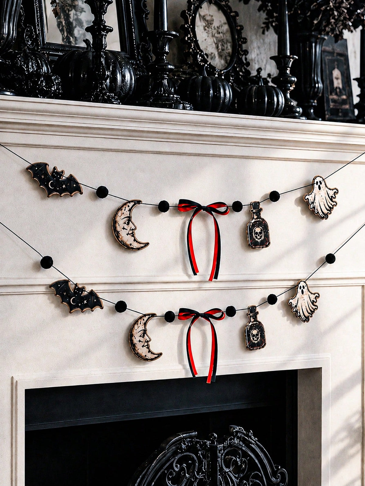 bat moon potion Halloween garland - main photo