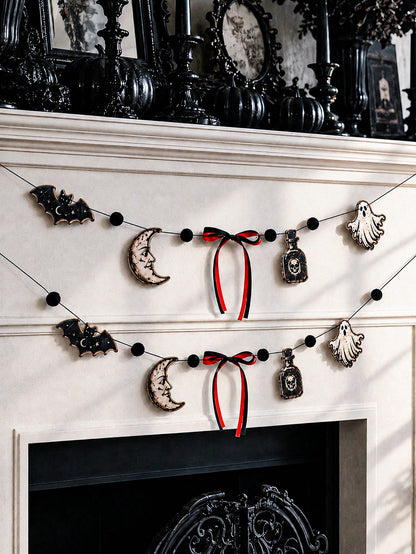 bat moon potion Halloween garland - main photo