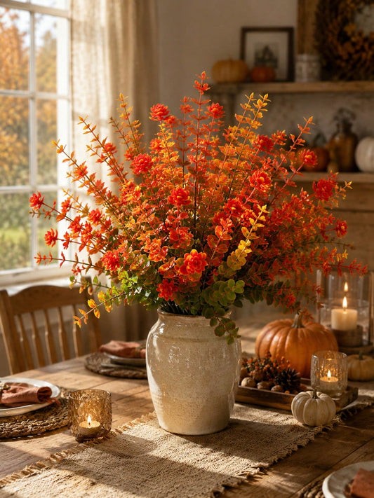 fall artificial flower bush - main photo