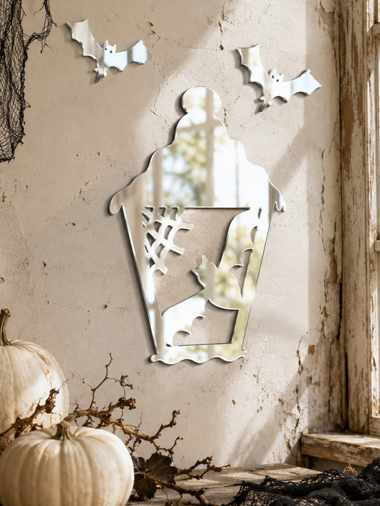 reflective lantern bat wall sticker - main photo