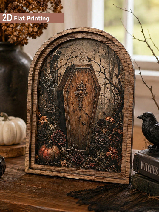 gothic coffin raven arch sign - main photo