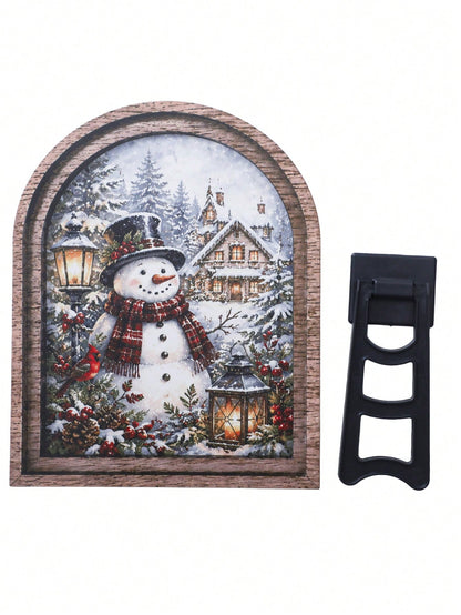 snowman winter arch tabletop sign - main photo