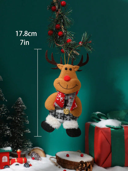 plush reindeer Christmas ornament - main photo