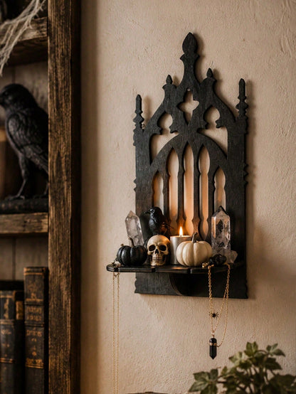 gothic cathedral spire wall shelf - main photo