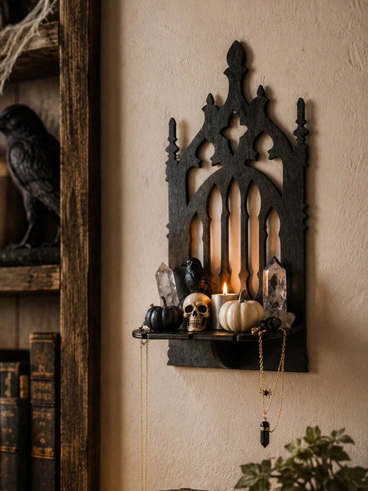 gothic cathedral spire wall shelf - main photo