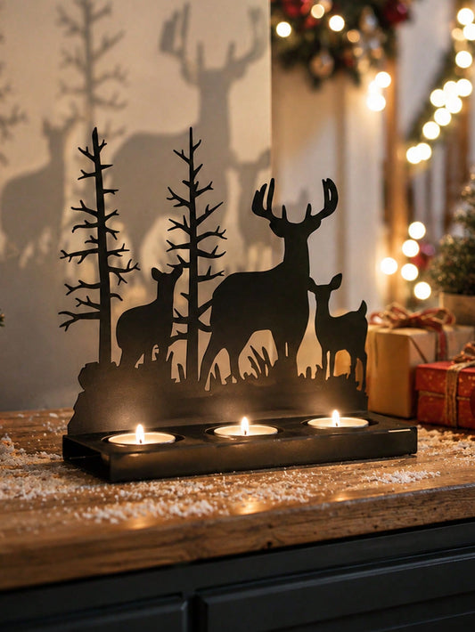 deer family tea light centerpiece - main photo
