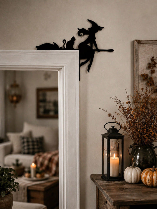 flying witch door corner silhouette - main photo