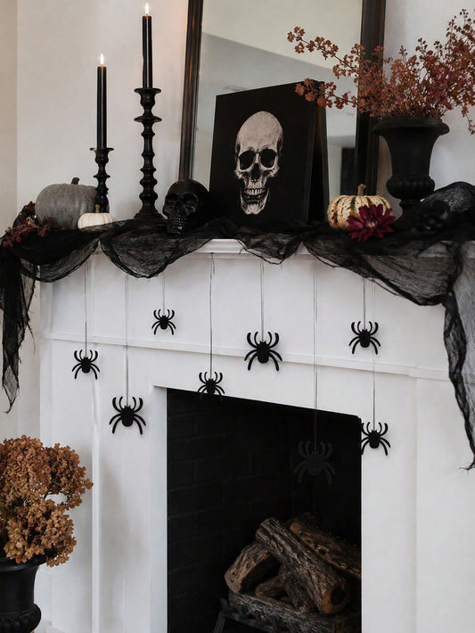 black spider hanging decorations - main photo