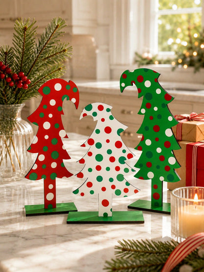 whimsical polka dot Christmas tree - main photo
