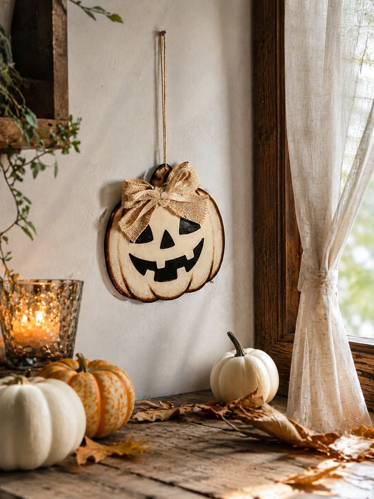 jack-o-lantern hanging sign - main photo