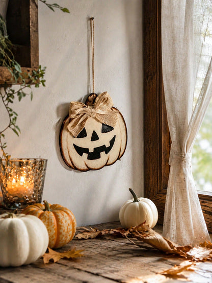 jack-o-lantern hanging sign - main photo