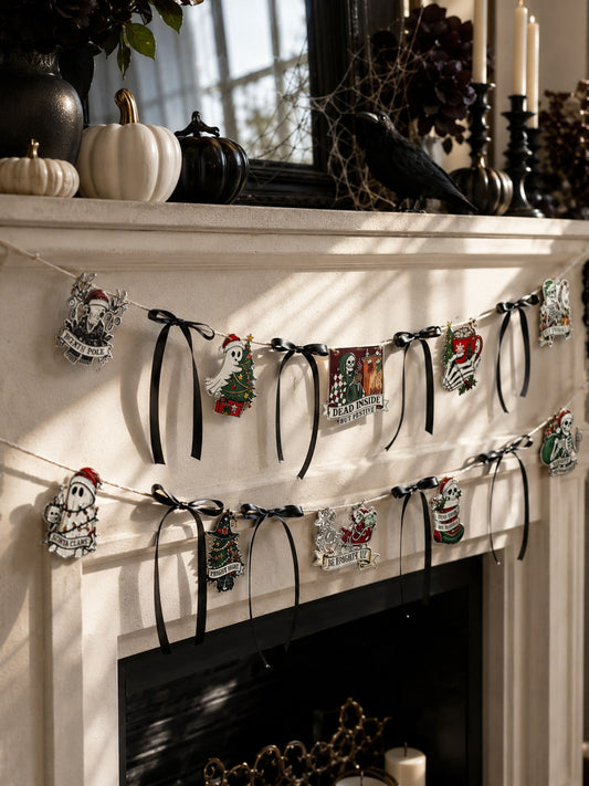 creepy Christmas skull ghost garland - main photo