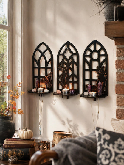 gothic window crystal wall shelf - main photo