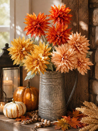 artificial dahlia stem fall - main photo