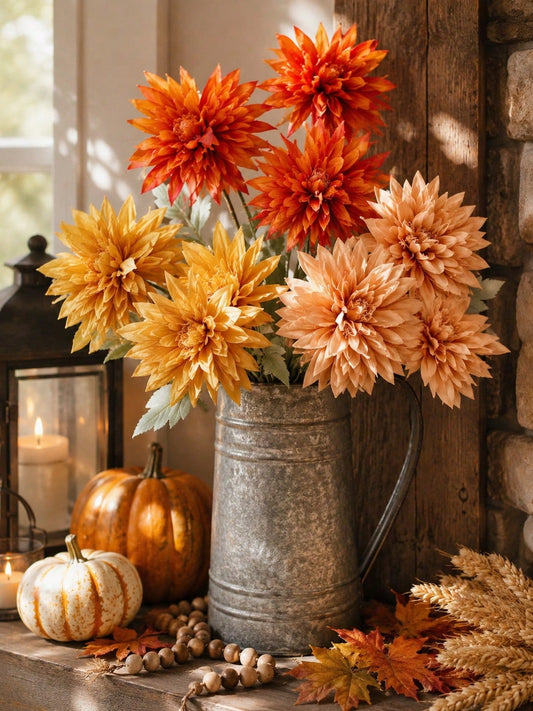 artificial dahlia stem fall - main photo
