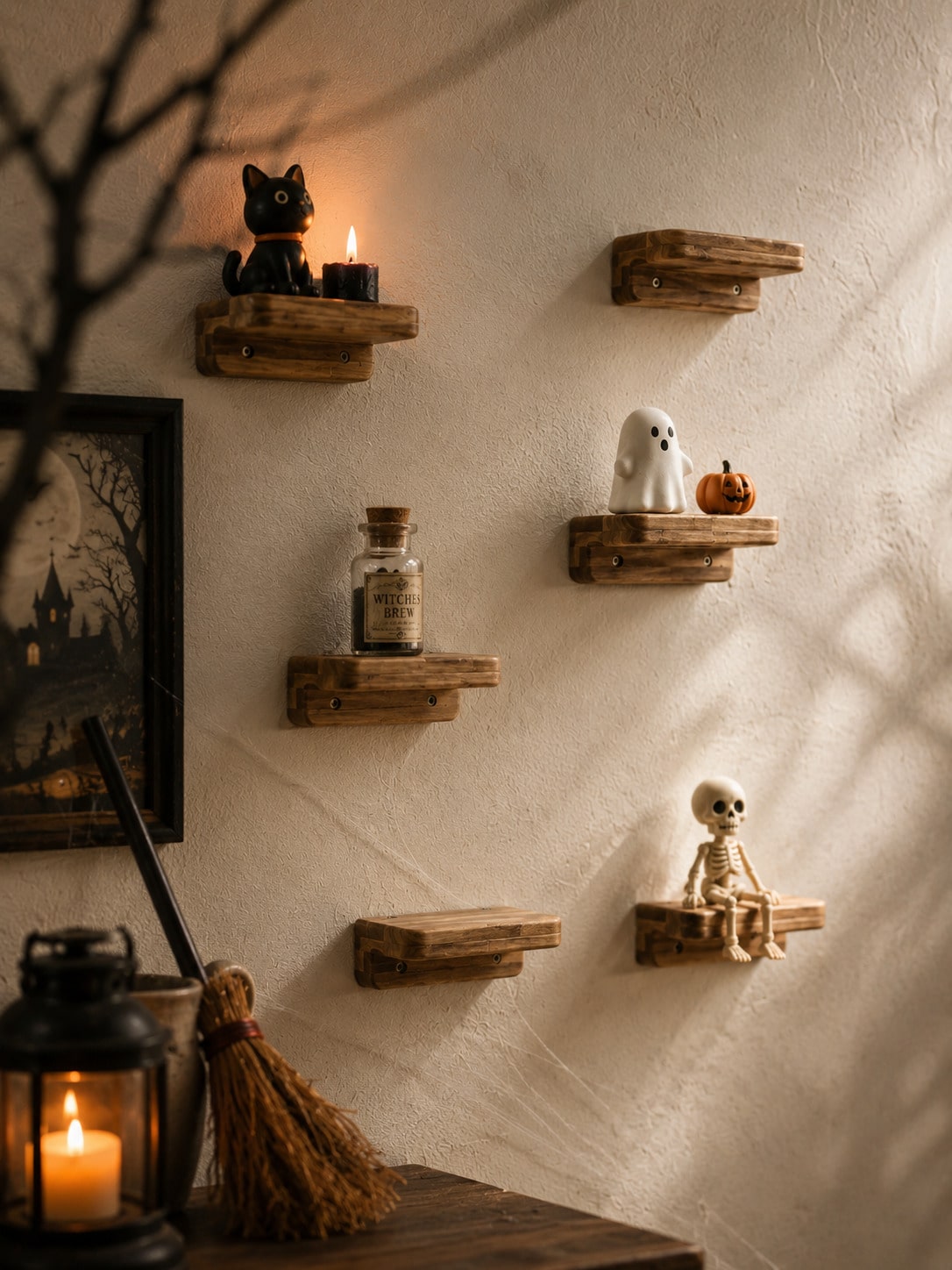 mini wood floating ledge shelf - main photo
