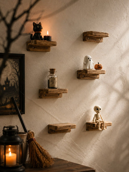 mini wood floating ledge shelf - main photo