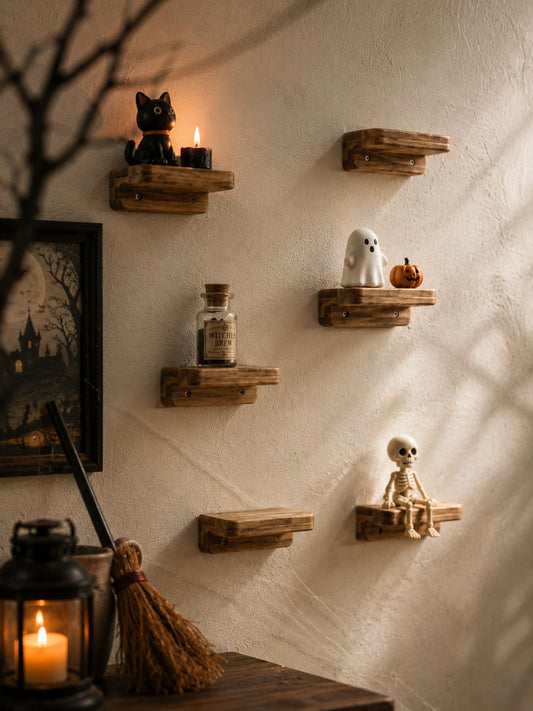 mini wood floating ledge shelf - main photo
