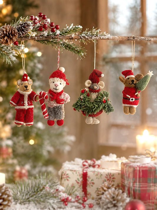 felted wool Christmas ornament - main photo