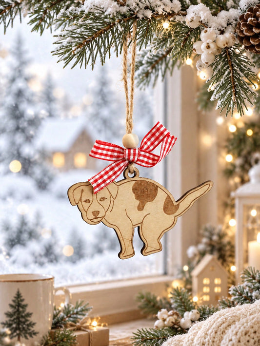 spotted puppy Christmas ornament - main photo