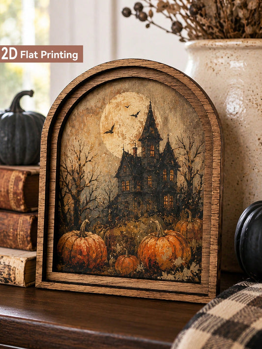haunted house arch tabletop sign - main photo