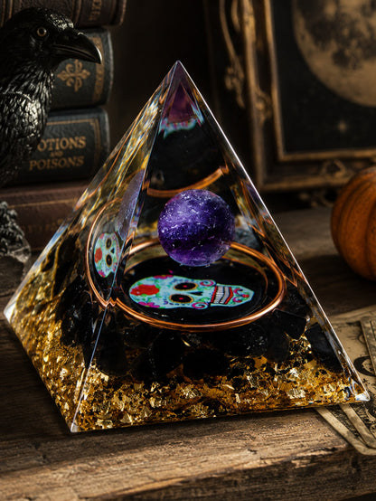 sugar skull pyramid decor - main photo