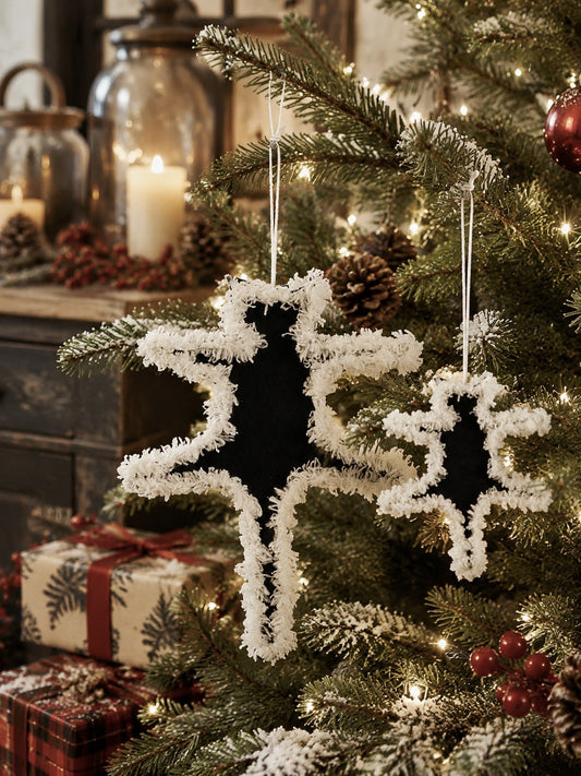 fluffy black cat ornament - main photo