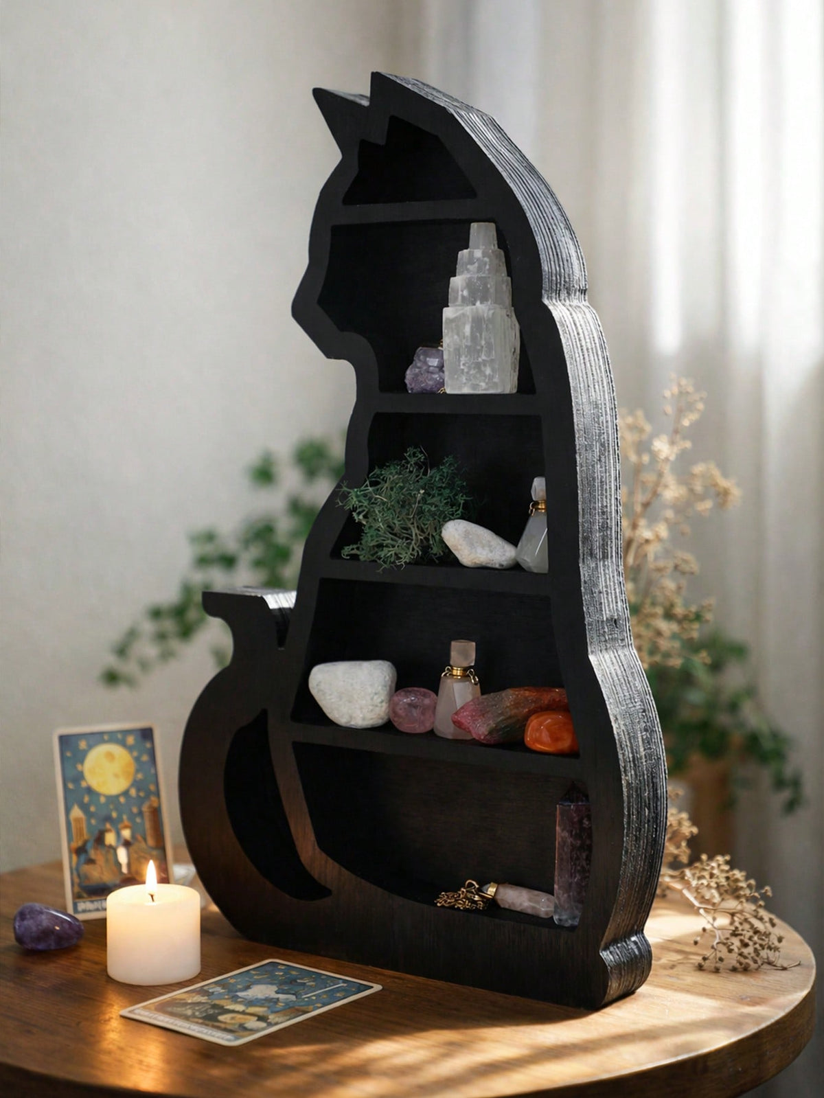 black cat tiered display shelf - main photo