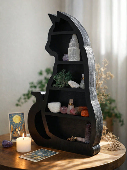 black cat tiered display shelf - main photo