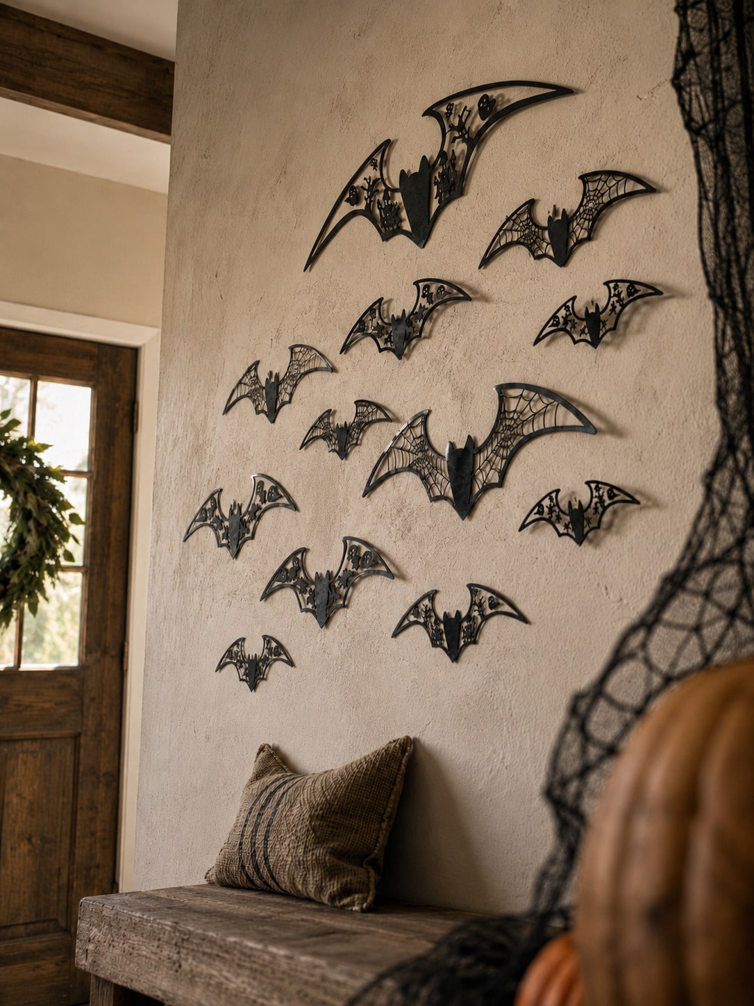 black bat wall stickers 14 pieces - main photo