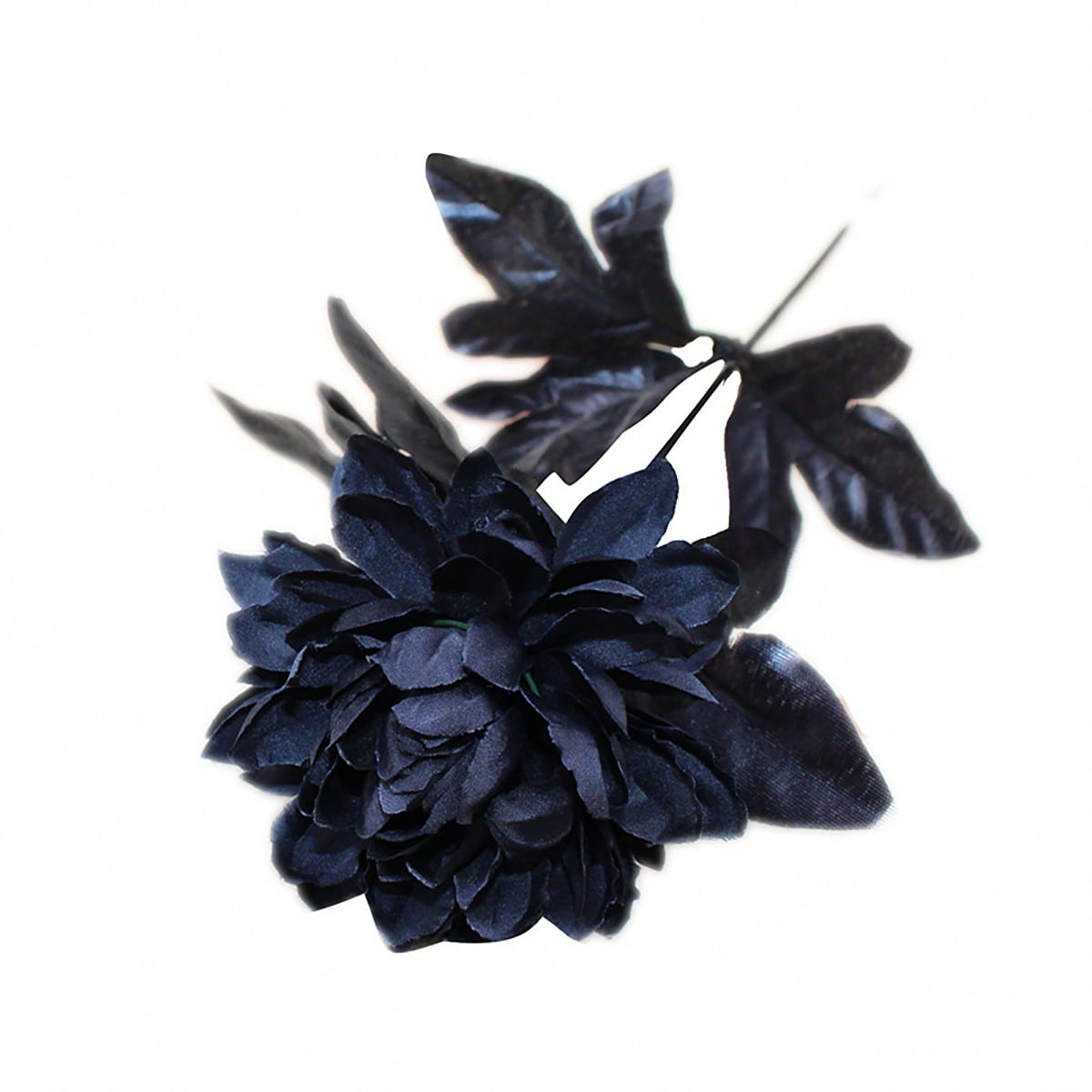 black dahlia artificial flower - styled photo