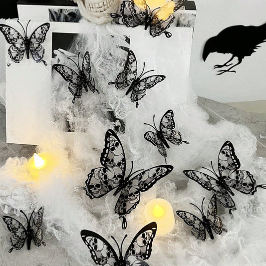 gothic butterfly wall stickers - styled photo
