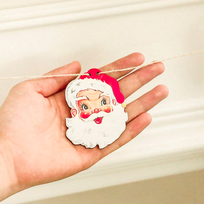 vintage Santa Claus garland - styled photo