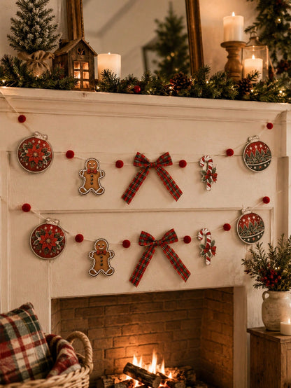 gingerbread candy cane garland - photo 3